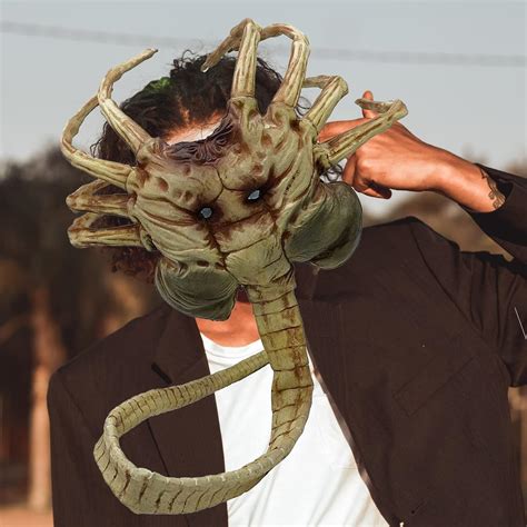 alien face hugger mask|More.